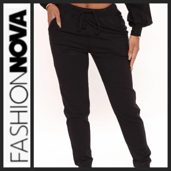 Fashion Nova French Terry Joggers - Picture 3 of 8